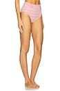 view 2 of 5 Diana High Waisted Bikini Bottom in Berry Multi