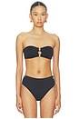view 1 of 4 Nicola Bandeau Bikini Top in Black