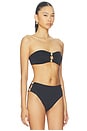 view 2 of 4 Nicola Bandeau Bikini Top in Black