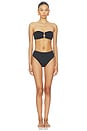 view 4 of 4 Nicola Bandeau Bikini Top in Black