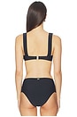 view 3 of 4 ТОП БИКИНИ ROSIE MONO in Black Multi