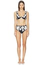 view 4 of 5 Francie High Rise Bikini Bottom in Black Multi