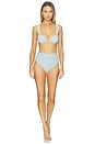 view 4 of 5 BRAGUITA BIKINI TEYA in Hydrangea Blue Stripe
