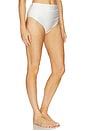 view 2 of 4 Teya High Waisted Ruched Bikini Bottom in White