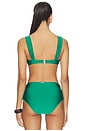 view 3 of 4 Anniston Bikini Top in Kelly Green