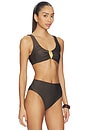 view 2 of 4 Veyra Shell Bikini Top in Chocolate