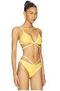 view 2 of 4 Harlen Tie Front Bikini Top in Buttercream