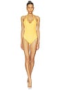 view 1 of 4 Karoline Crochet Halter One Piece in Mango