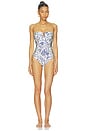 view 2 of 5 Ottilie Strapless One Piece in Blueberry