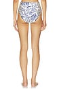 view 3 of 4 Teya High Waisted Bikini Bottom in Blueberry