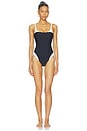 view 1 of 3 Char Color Blocked One Piece in Black