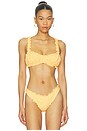 view 1 of 4 Evander Ruched Bikini Top in Mango