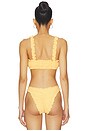 view 3 of 4 Evander Ruched Bikini Top in Mango