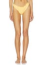 view 1 of 5 Maelie Ruched Bikini Bottom in Mango