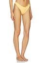 view 2 of 5 Maelie Ruched Bikini Bottom in Mango