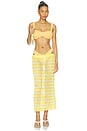 view 5 of 5 Maelie Ruched Bikini Bottom in Mango