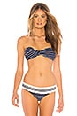 view 1 of 4 Striped Bandeau Top in Midnight Combo