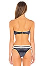 view 3 of 4 Striped Bandeau Top in Midnight Combo