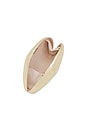 view 5 of 6 Bridget Mini Metal Oyster Shell Clutch in Gold