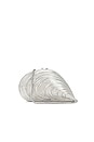 view 1 of 8 Bridget Mini Metal Oyster Shell Clutch in Silver