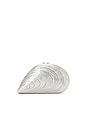 view 2 of 8 Bridget Mini Metal Oyster Shell Clutch in Silver