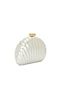 view 3 of 6 Monet Pearlized Shell Clutch in Ivory