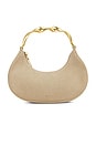 view 1 of 4 Nixi Suede Twist Handle Bag in Desert