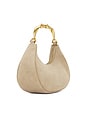 view 3 of 4 Nixi Suede Twist Handle Bag in Desert