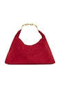 view 1 of 4 Nixi Suede Hobo Bag in Crimson