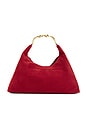 view 2 of 4 Nixi Suede Hobo Bag in Crimson
