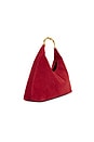 view 3 of 4 Nixi Suede Hobo Bag in Crimson