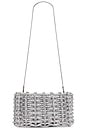 view 1 of 7 Morgan Wove Rhinestone Clutch in Silver