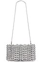 view 2 of 7 Morgan Wove Rhinestone Clutch in Silver