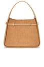 view 3 of 5 Small Cleo Bucket Bag in Camel