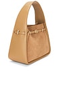 view 4 of 5 Small Cleo Bucket Bag in Camel