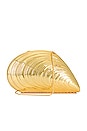 view 2 of 5 Bridget Oyster Shell Clutch in Gold