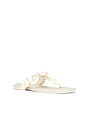 view 2 of 5 Elin Natural Shell Beaded Thong Sandal in Alabaster