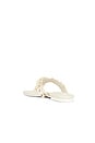 view 3 of 5 Elin Natural Shell Beaded Thong Sandal in Alabaster