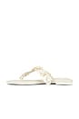 view 5 of 5 Elin Natural Shell Beaded Thong Sandal in Alabaster
