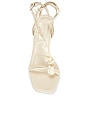 view 4 of 5 Elin Natural Shell Beaded Strappy Heel in Alabaster
