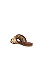 view 3 of 5 Caspian Raffia Netted Flat Sandal in Sequoia Natural