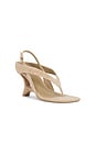 view 2 of 5 SANDALIA DARYA SUEDE WEDGE THONG in Desert
