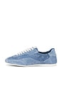 view 5 of 6 Georgie Elasticized Denim Leather Sneaker in Denim