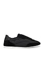view 1 of 6 Georgie Elasticized Nylon Sneaker in Black