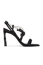 view 1 of 5 Cassie Crystal Strappy Sandal in Black
