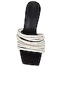 view 4 of 5 Lena Multi Strap Crystal Mule in Black