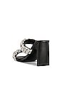 view 3 of 5 Walker Crystal Rope Heeled Sandals in Black Silver