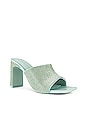 view 2 of 5 Asia Crystal Mule Heeled Sandals in Seafoam