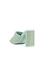 view 3 of 5 Asia Crystal Mule Heeled Sandals in Seafoam