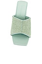 view 4 of 5 Asia Crystal Mule Heeled Sandals in Seafoam